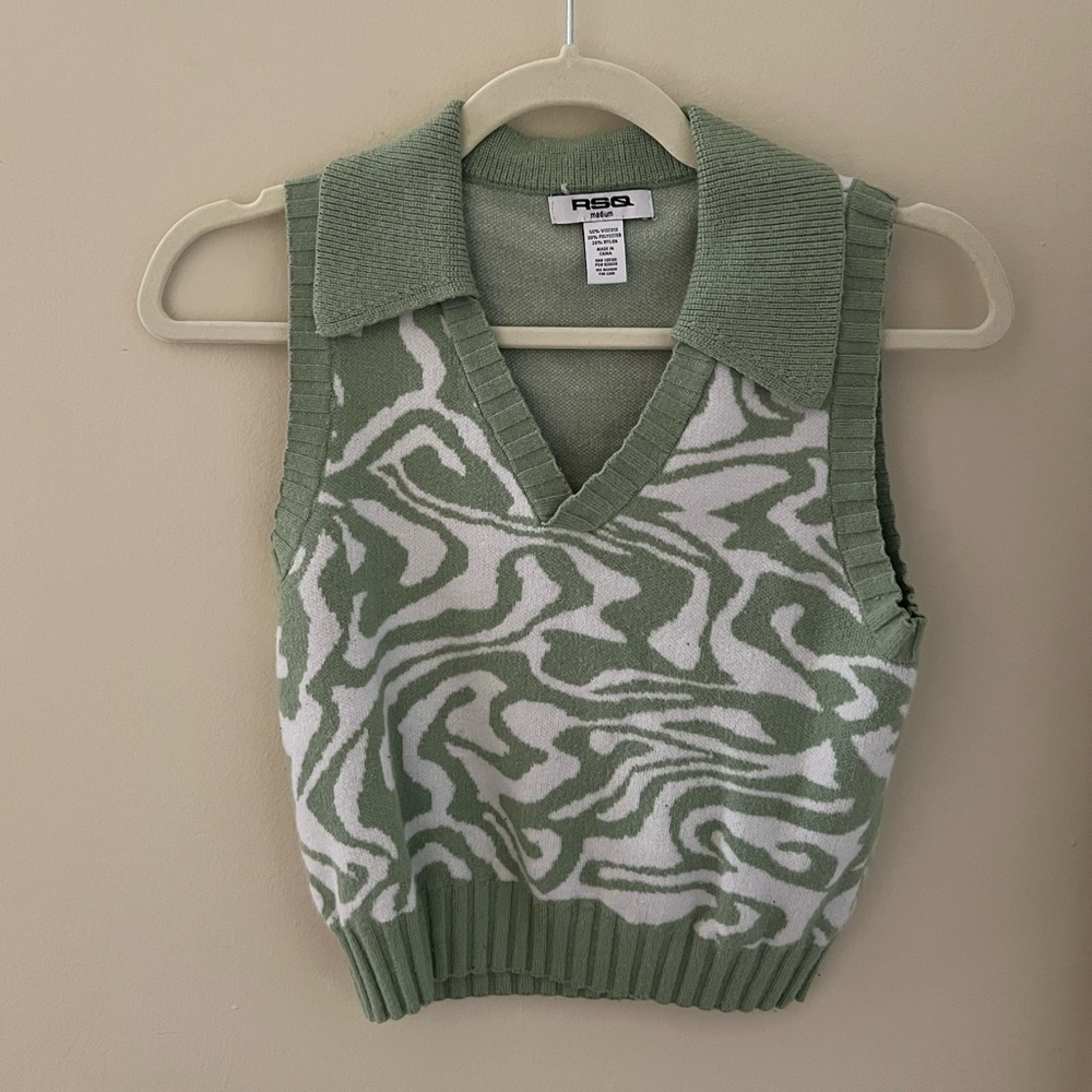 RSQ sweater crop top
